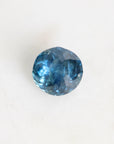 Bright blue round montana sapphire