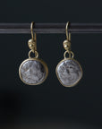 Ancient Sisters of Medusa Coin Cameo Earrings-Hannah Blount Jewelry