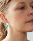 Amazonite Figurehead Cameo Earrings by Hannah Blount