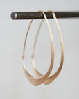 Medium Facet Hoops
