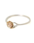 gold and silver rose ring- size little