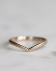 vertex band in 14k yellow gold