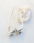 Hannah Blount Jewelry Barnacle Sea Snail Ruthie B. Hoops with Diamonds