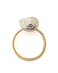 Moon snail hermit crab cameo ring - Hannah Blount