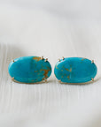 Cloudburst Kingman Turquoise Vanity Studs