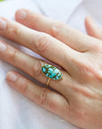 Cosmic Canyon Kingman Turquoise Vanity Ring