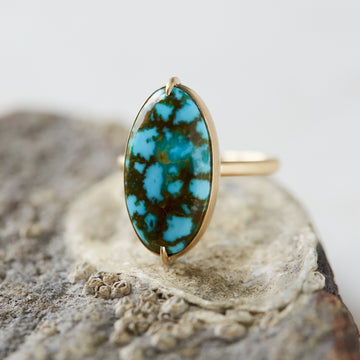 Cosmic Canyon Kingman Turquoise Vanity Ring