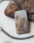 Kelp Forest Dendritic Agate Vanity Necklace