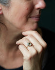 Moon snail hermit crab cameo ring - Hannah Blount