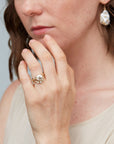 Ocean's Treasures Diamond Ruthie B. Ring with Barnacles