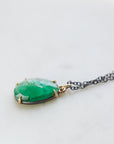 Sabal Palm Emerald Vanity Necklace
