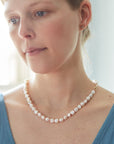 Hannah Blount Jewelry - Sea Petal Pearl Ruthie B. Necklace with barnacles - 14k gold - one of a kind