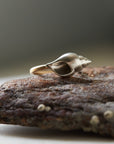 Silver and gold shell ring - Hannah Blount