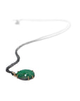Sabal Palm Emerald Vanity Necklace