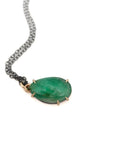 Sabal Palm Emerald Vanity Necklace