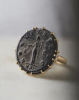 Ancient Aeqvitas Personification Vanity Coin Ring