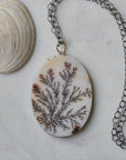 Sea Garden Dendritic Agate Vanity Necklace