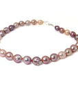 Pink Moon Pearl Ruthie B. Necklace with Barnacles