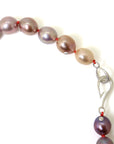 Pink Moon Pearl Ruthie B. Necklace with Barnacles
