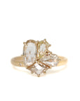 Mosaic rose cut diamond vanity ring by Hannah Blount