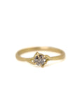 Diamond gold branch ring handmade by Hannah Blount