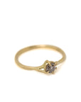 Diamond gold branch ring handmade by Hannah Blount
