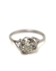 Diamond platinum branch ring