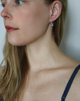 Opal gold earrings by Hannah Blount