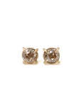 champagne chocolate old mine cut diamond earring studs by hannah blount