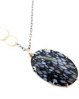 22.95ct petrified palm wood Vanity necklace by Hannah Blount