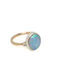 Opal branch waiting ring with diamond by Hannah Blount