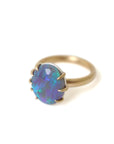 Opal vanity gold ring by Hannah Blount