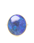 Lightning ridge opal cameo ring by Hannah Blount
