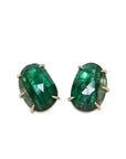 Emerald vanity studs by Hannah Blount