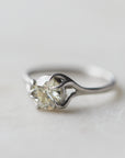 Diamond platinum branch ring