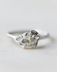 Diamond platinum branch ring