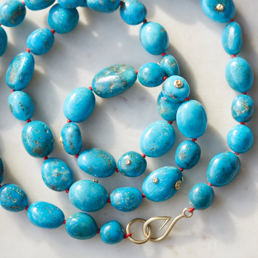 Turquoise strand necklace by Hannah Blount