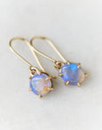 Opal gold earrings by Hannah Blount