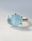 Aquamarine vanity ring by Hannah Blount