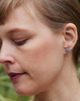 Coober Pedy opal studs by Hannah Blount Jewelry