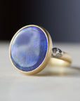 Lightning ridge opal cameo ring by Hannah Blount