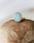 Opal branch waiting ring with diamond by Hannah Blount