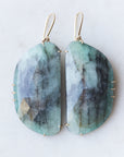 Emerald vanity earrings by Hannah Blount