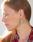 Emerald vanity earrings by Hannah Blount