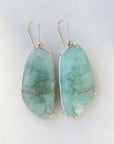 Emerald vanity earrings by Hannah Blount