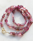 Pink tourmaline strand necklace by Hannah Blount