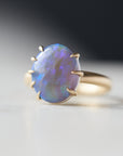 Opal vanity gold ring by Hannah Blount