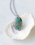 Emerald vanity necklace by Hannah Blount