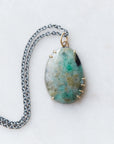 Emerald vanity necklace by Hannah Blount