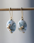 Indian opals with gold barnacles by Hannah Blount Jewelry